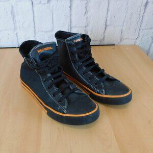 Harley Davidson Motorcycle Nathan Shoes Men’s 10.5 High Top Sneakers Black